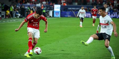 السوبر المصري.. الأهلي يحسم الشوط الأول بهدف "بن شرقي" في شباك الزمالك