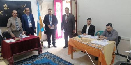 التنسيقية: وفد أجنبي من المنظمة العربية لحقوق الإنسان يزور اللجان الانتخابية بالإسكندرية