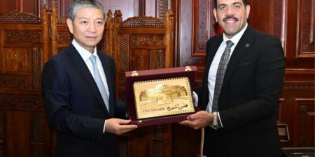 أمين عام مجلس الشيوخ يستقبل السفير الصيني لبحث تعزيز التعاون البرلماني بين مصر وبكين
