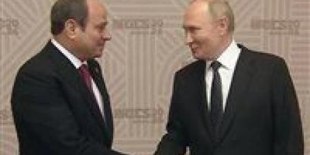 بوتين يهنئ الرئيس السيسي بعيد ميلاده خلال وضع هيكل الاحتواء بمفاعل الضبعة