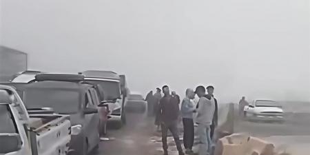 إغلاق بوابات الطريق الإقليمي بالخطاطبة بسبب الشبورة