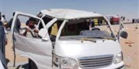 إصابة 6 أشخاص في حادث انقـ ـلاب سيارة ميكروباص بالفيوم