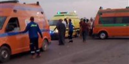 المستشفى بدل الكوشة.. انقلاب سيارة عروسين أثناء التوجه للقاعة ببنها