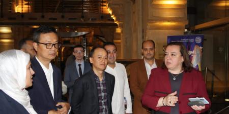 وفد صيني رفيع يزور متحف دار الكتب للاطلاع على كنوز التراث المصري