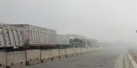 إعادة فتح الطريق الإقليمي بالخطاطبة بعد تحسن الرؤية وزوال الشبورة