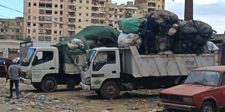 محافظة الإسكندرية: حملة مكبرة لرفع 85 طن مخلفات ومنع تعدي النباشين على أرض فضاء بباكوس