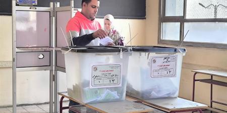 شباب حلوان يتوافدون على لجان الاقتراع