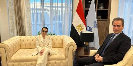 نجاة الصغيرة تزور مدينة الثقافة والفنون ومقر الوطنية للإعلام بالعاصمة الجديدة