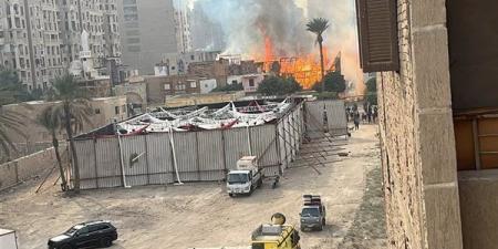 حريق جزئي.. سامي مغاوري يكشف تفاصيل حريق لوكيشين مسلسل الكينج | خاص