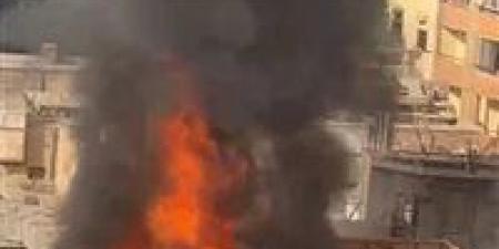 بديكور أحد المسلسلات.. حريق هائل باستوديو مصر بالمريوطية