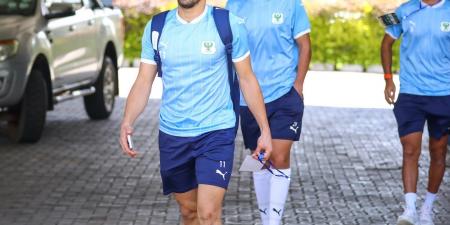 المصري يغادر مقر إقامته في طريقه لملعب مواجهة زيسكو