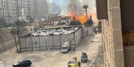 استوديو مصر آمن وسليم.. والحريق اقتصر على ديكور مسلسل الكنيج دون أي خسائر بشرية