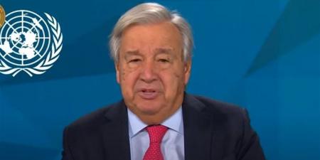 جوتيريش يطالب بدخول قدر كاف من المساعدات الإنسانية لإنقاذ الأرواح في غزة