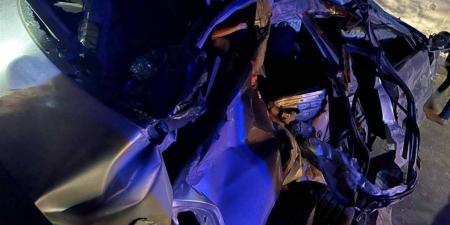 مصرع 5 من أسرة واحدة في انقلاب سيارة على الطريق الدولي الساحلي بالبحيرة