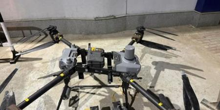 صور.. الداخلية تحبط تهريب 35 كيلو جرام مخدرات عبر طائرة درون في السويس