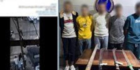 ضبط المتهمين بالتشاجر بالأسلحة البيضاء والعصا بسبب خلافات الجيرة في العصافرة