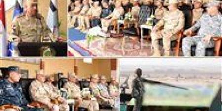 وزير الدفاع يشهد تنفيذ المرحلة الرئيسية للرماية الصاروخية لقوات الدفاع الجوى