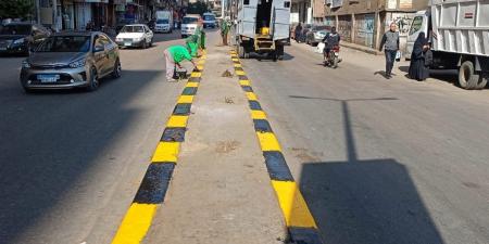 محافظة الجيزة: رفع 600 طن مخلفات بشارع عثمان محرم وحملات نظافة بالعروبة