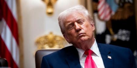 «النوم سلطان».. ترامب يغلبه النعاس خلال اجتماع مجلس الوزراء بالبيت الأبيض