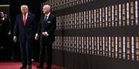 دونالد ترامب رئيس أمريكا يصل مركز جون كينيدي للفنون لحضور قرعة كأس العالم 2025