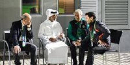 وزير الرياضة القطري يحضر مران منتخب مصر بالدوحة قبل مواجهة الإردن