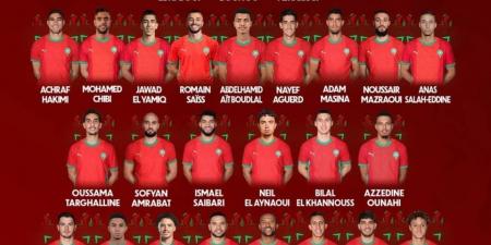 غياب بن شرقي وتواجد الشيبي.. الركراكي يعلن قائمة المغرب النهائي لكأس أمم إفريقيا