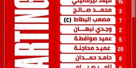 التشكيل الرسمي لمباراة منتخب فلسطين والسعودية في ربع نهائي كأس العرب 2025