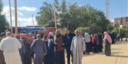 انتظام التصويت في قرية الموشية بالداخلة الوادي الجديد