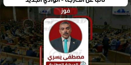 رسميا..
مصطفى
يسري
مرشح
الجبهة
الوطنية
نائبا
عن
الخارجة
–
الوادي
الجديد