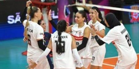 الزمالك أمام سموحة فى دور الثمانية بدورى سيدات الطائرة