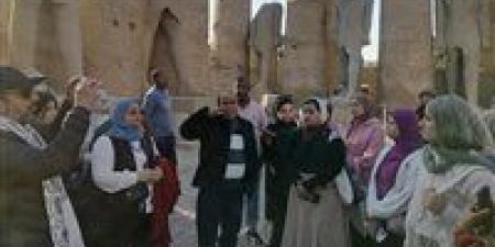 فتيات المحافظات الحدودية في جولة بمعبد الأقصر ضمن مشروع "أهل مصر"