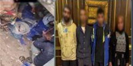 ضبط 3 عمال وسيدة ظهروا في فيديو يتعاطون المخدرات بمحل بالجيزة