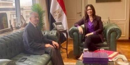 وزيرة الثقافة تستقبل النائب أحمد العوضى وكيل مجلس الشيوخ