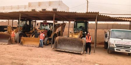 الوادي الجديد: إنشاء وحدة معدات ثقيلة بالداخلة ودعم الفرافرة بثلاث معدات