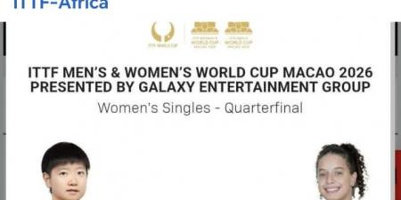 أول تعليق لـ هنا جودة بعد الخروج من بطولة كأس العالم لتنس الطاولة