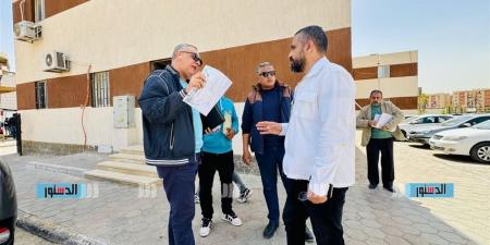 جولة لرئيس العبور الجديدة لمتابعة تطوير الحديقة المركزية