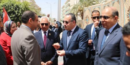 وزير التعليم العالي ومحافظ المنيا ورئيس الجامعة يفتتحون ويتفقدون عددًا من المشروعات التعليمية والخدمية