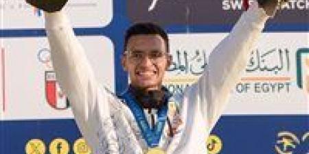 معتز وائل يتوج بذهبية كأس العالم للخماسي الحديث بالقاهرة