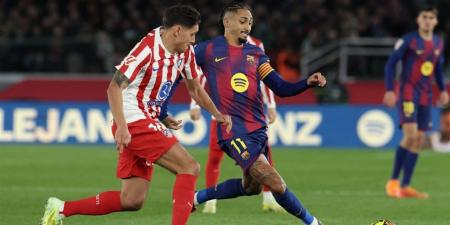 يلا شوت بث مباشر شاهد الدقائق الحاسمة من لقاء اتلتيكو مدريد وبرشلونة بالفيديو الان