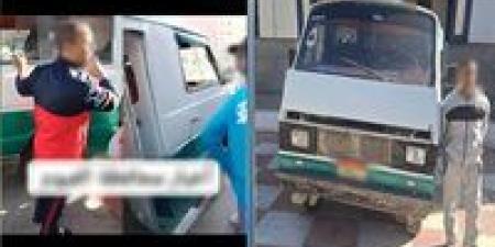 بيقسم الخط.. ضبط سائق ميكروباص استغل الركاب لزيادة الأجرة في الفيوم