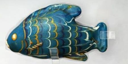 مقتنيات المتحف المصري.. وعاء على شكل سمكة