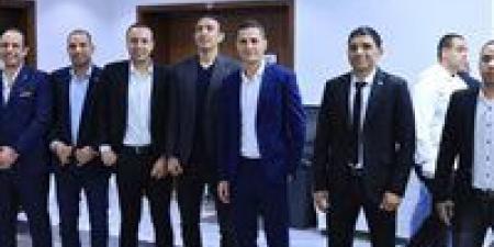 محمود وفا على راس الحاضرين.. حفل تكريم اتحاد الكرة للحكام المختارين للمشاركة في كأس العالم