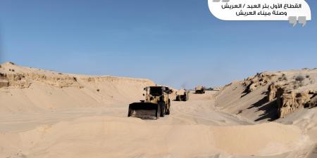 وزير النقل يتفقد مشروع خط سكة حديد بئر العبد / العريش / جنوبا رأس النقب (مطار طابا)