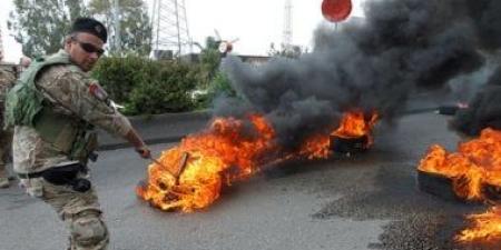 الجيش اللبنانى: عملنا على فتح طريق الخردلى النبطية بالكامل