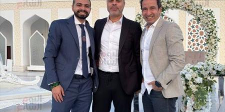 معتمد جمال يحضر حفل زفاف بعد 24 ساعة من قمة بيراميدز.. صور