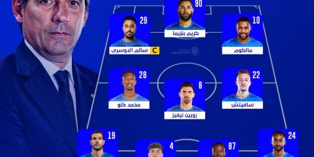 الهلال ضد ضمك.. بنزيما يقود التشكيل الرسمي للزعيم في الدوري السعودي