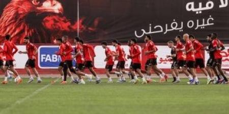 الأهلي يواصل الاستعداد لمواجهة الزمالك في قمة الدوري المصري