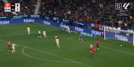 أوساسونا ضد برشلونة.. فيران توريس يسجل الهدف الثاني لـ برشلونة في مرمى أوساسونا بالدوري الإسباني