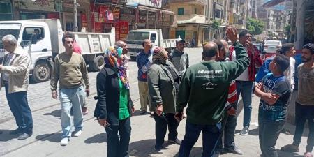 حي غرب الإسكندرية يشن حملة موسعة لإزالة الإشغالات والتعديات بالشوارع الرئيسية