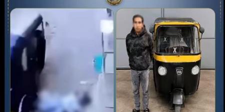 القبض على سائق "توك توك" صدم طالبتين في الحوامدية